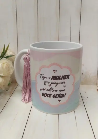 Caneca Personalizada com Caixa Acetato Presente