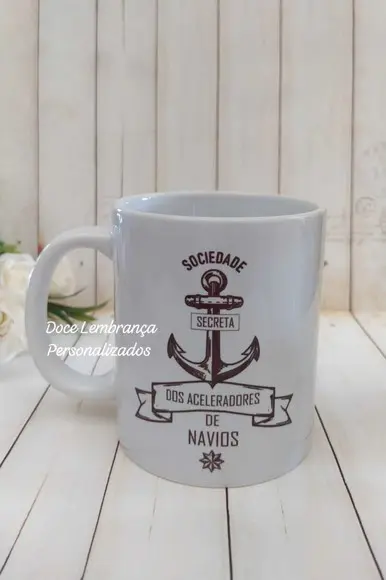 Caneca Porcelana Aceleradores de Navio