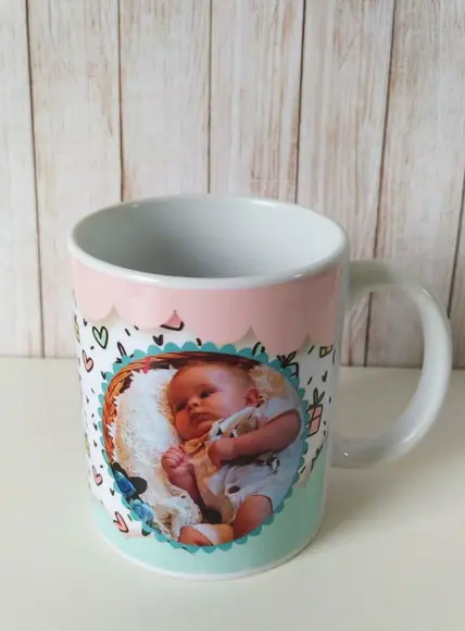Caneca Porcelana da Dinda com Foto