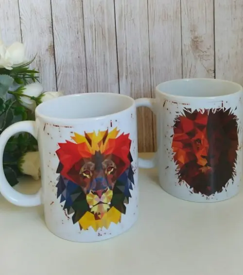Caneca Porcelana Leão de Judá
