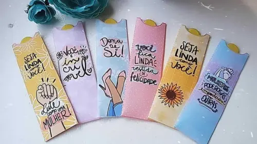 Card com Mini Lixa Dia da Mulher Lembrancinhas Personalizada