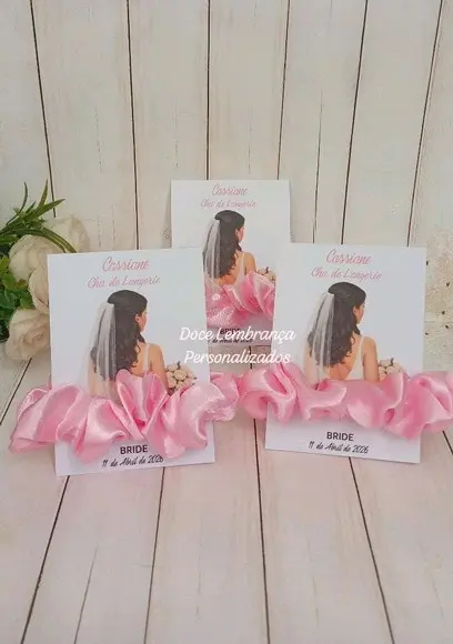 Card com Xuxinha de Cetim Chá de Lingerie 15 Anos Outros