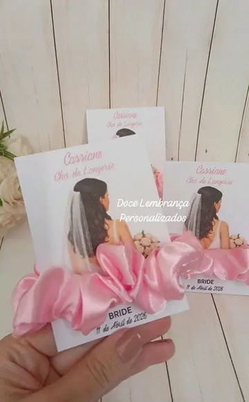 Card com Xuxinha de Cetim Chá de Lingerie 15 Anos Outros