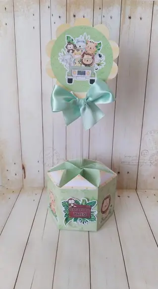 Centro de Mesa Safari Baby Cute Personalizado
