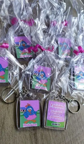 Chaveiro Galinha Pintadinha Personalizado