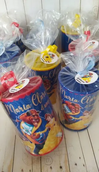 Cofrinho a Bela e a Fera Lembrancinhas