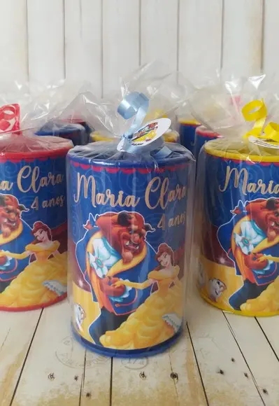 Cofrinho a Bela e a Fera Lembrancinhas