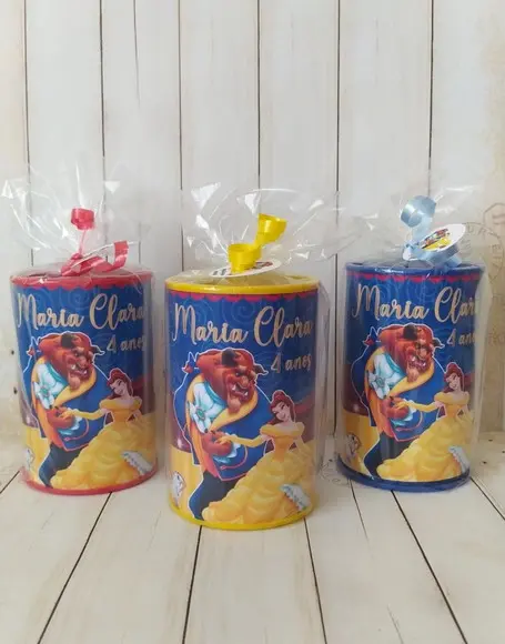 Cofrinho a Bela e a Fera Lembrancinhas