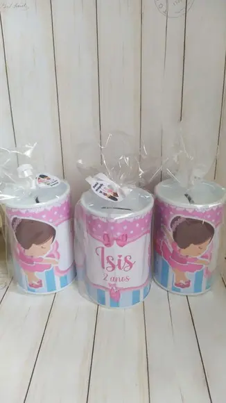 Cofrinho Bailarina Personalizado Embalados