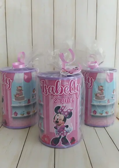 Cofrinho Minnie Confeitaria Embalado