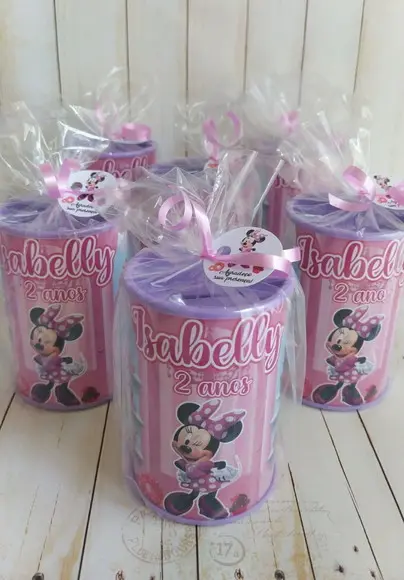 Cofrinho Minnie Confeitaria Embalado
