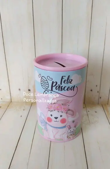 Cofrinho Personalizado Páscoa Embalados