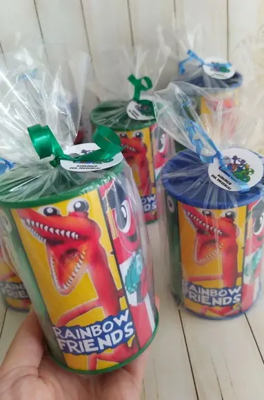 Cofrinho Raibow Friends Personalizados Embalados