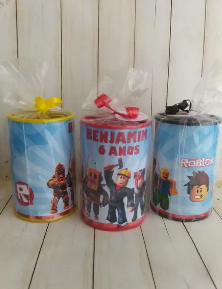 Cofrinho Roblox Personalizado Embalado