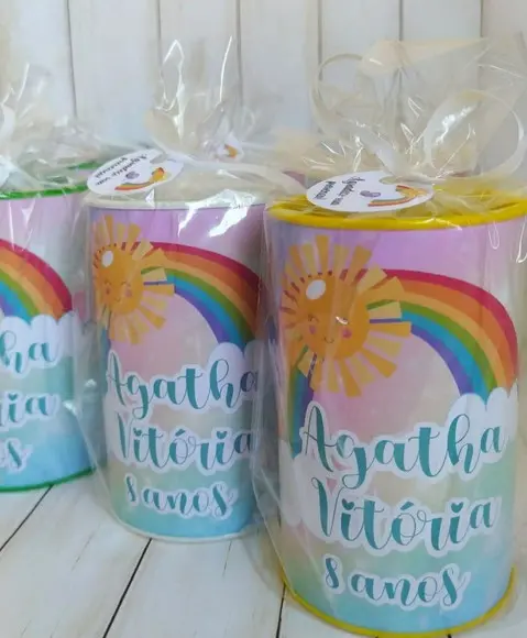 Cofrinho Raio de Sol Personalizado Embalados