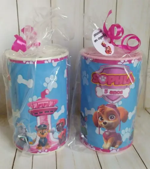 Cofrinho Skye Patrulha Canina Personalizado Embalados
