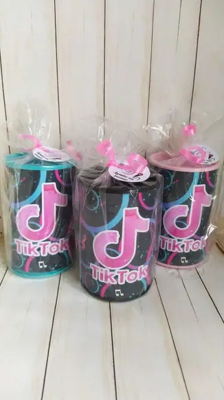 Cofrinho Tik Tok Personalizado com Foto Embalado