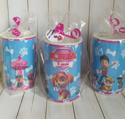 Cofrinho Skye Patrulha Canina Personalizado Embalados