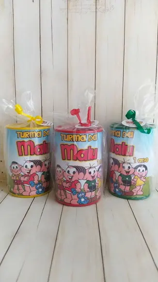Cofrinho Turma da Mônica Personalizado Embalado