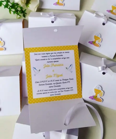Convite Primeira Eucaristia/crisma Personalizado