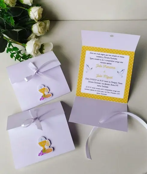 Convite Primeira Eucaristia/crisma Personalizado