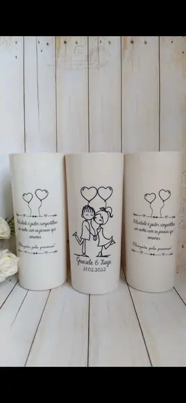 Copo Long Drink Casamento / Noivado