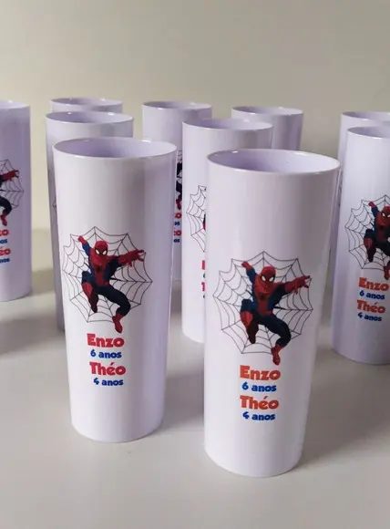 Copo Long drink Homem Aranha personalizado