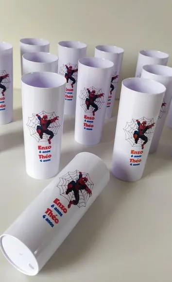 Copo Long drink Homem Aranha personalizado