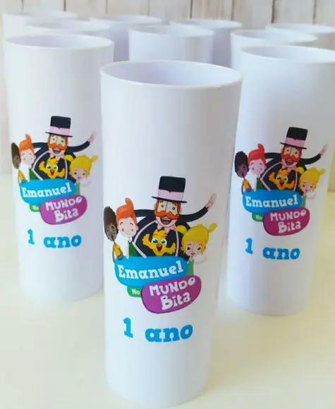 Copo Long drink Mundo Bita personalizado
