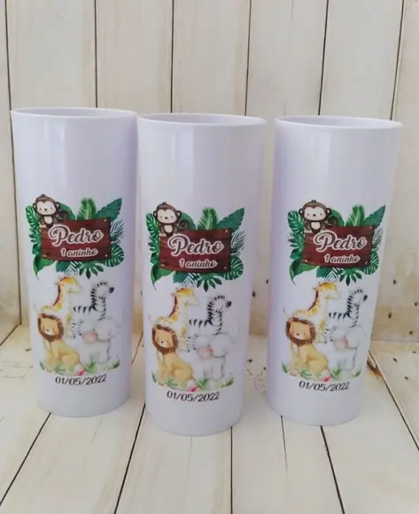 Copo Long drink Safari aquarela