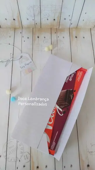 Envelope para Barra Chocolate Páscoa Lembrancinha