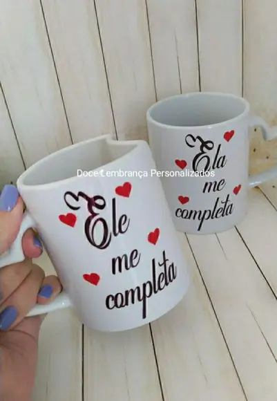 Duo Caneca Encaixe Dia dos Namorados