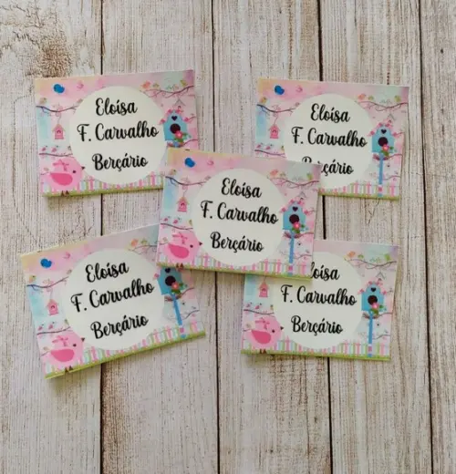Etiqueta Escolar Personalizada Jardim Encantado 50 Unidades