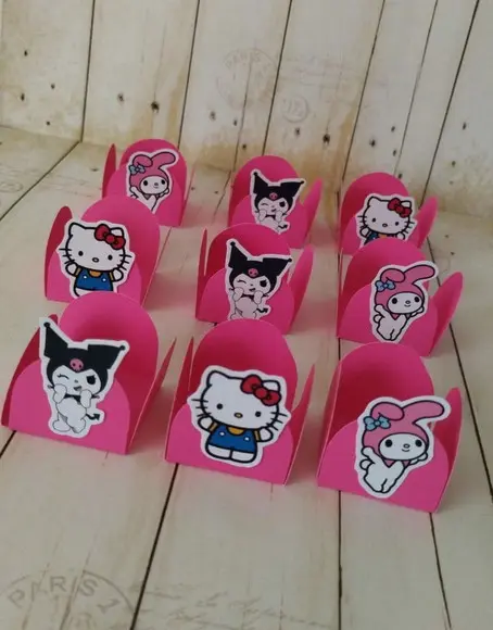 Forminhas Personalizadas para Docinhos Hello Kitt aniversário
