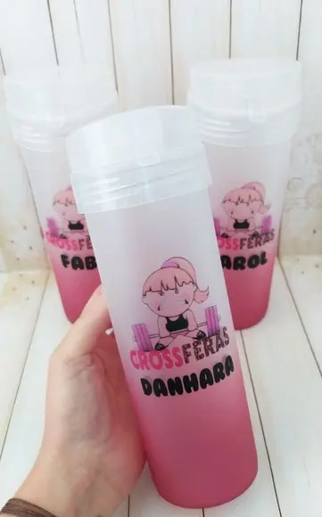 Garrafa Acqua Bio Degradê Crossfit Personalizada