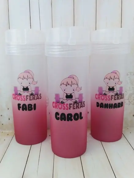 Garrafa Acqua Bio Degradê Crossfit Personalizada