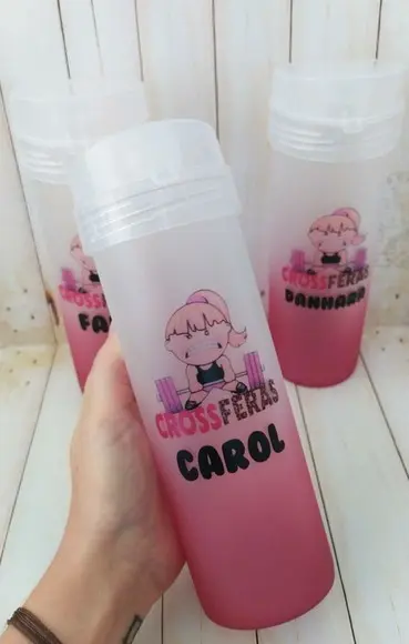 Garrafa Acqua Bio Degradê Crossfit Personalizada