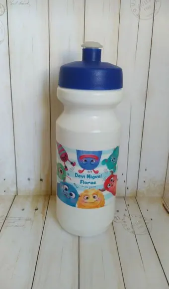 Garrafa Squeeze Escolar Monstrinhos