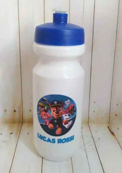 Garrafa Squeeze Escolar Patrulha Canina