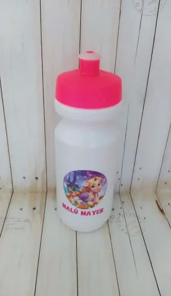 Garrafa Squeeze Escolar Rapunzel