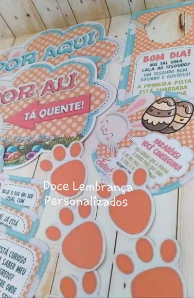 Kit Caça aos Ovos Coelhinho da Páscoa