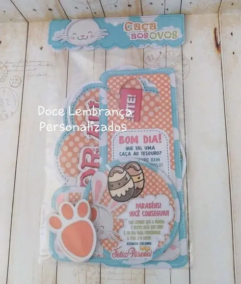 Kit Caça aos Ovos Coelhinho da Páscoa