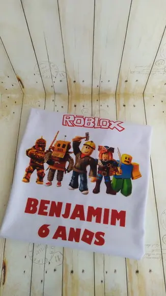 Kit Camisetas Aniversário Roblox