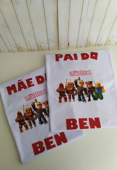 Kit Camisetas Aniversário Roblox