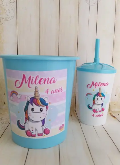 Kit Cineminha Unicórnio Baby Personalizado