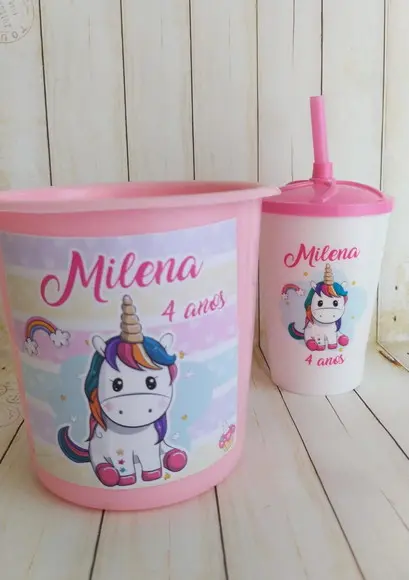 Kit Cineminha Unicórnio Baby Personalizado