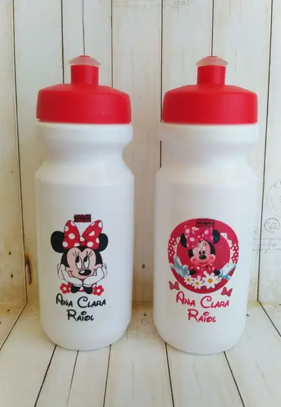 Kit Escolar Toalhinha + Garrafa Squeeze Minnie