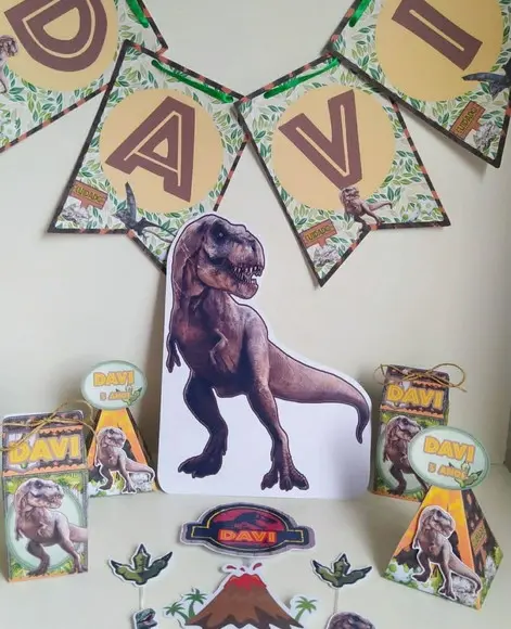 Kit Festa Dinossauro Jurassic Park Aniversário Infantil