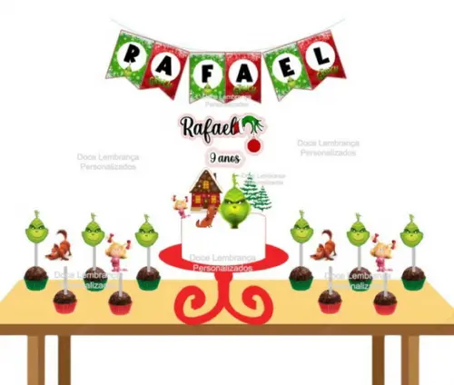 Kit Festa Grinch Aniversário Decoração Natal