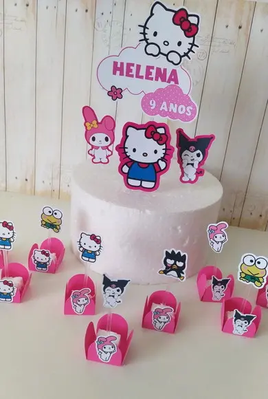 Kit Festa Hello Kitt Personalizado aniversário infantil